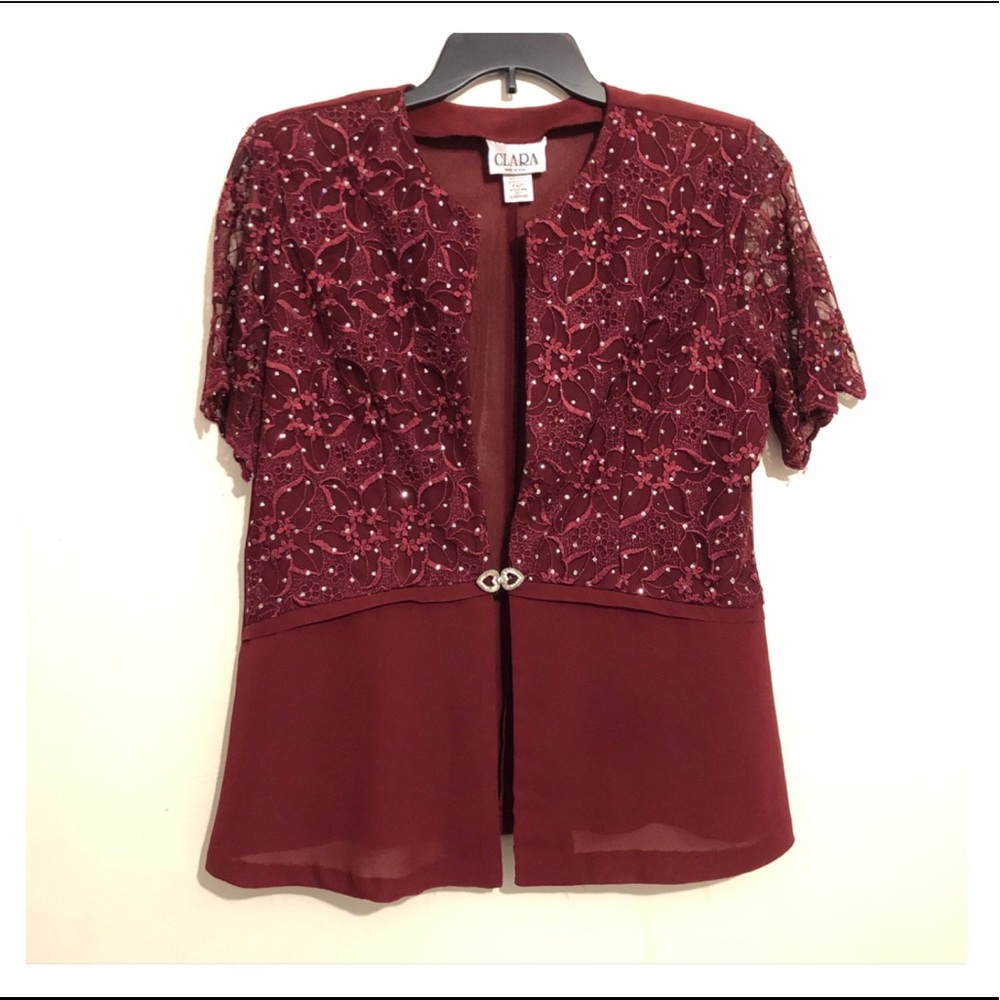 Burgundy Cover Up/ Shrug